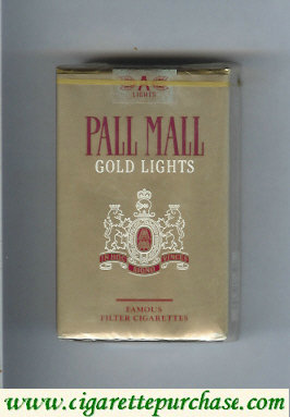 Pall Mall Gold Lights cigarettes soft box